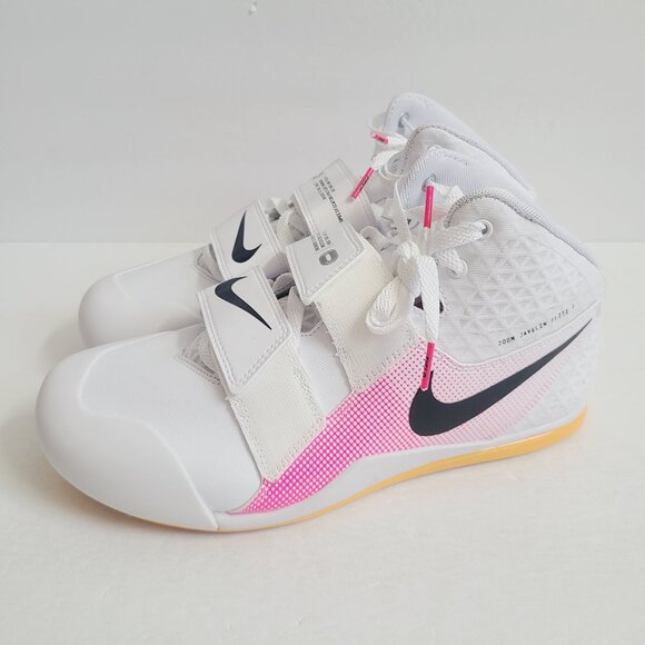 NEW Nike Zoom Javelin Elite 3 Track Shoes NO SPIKES AJ8119-101 Size 11 White Pin
